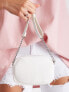 Фото #5 товара Женская сумка Factory Price с ремешком светло-серого цвета,  застежка-молния, карманы внутри, регулируемый ремень с цепочкой, подкладка.