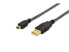 Фото #5 товара Ednet 84183 USB кабель 1 m 2.0 USB A Mini-USB B Черный
