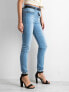 Фото #2 товара Женские джинсы  скинни со средней посадкой голубые Factory Price