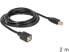 Фото #1 товара deLOCK USB2.0-B - USB2.0-B, 2m USB кабель 2.0 USB B Черный 83427