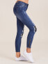 Фото #3 товара Женские джинсы скинни со средней посадкой укороченные синие Factory Price
