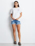 Фото #4 товара Женская футболка Factory Price хлопок, короткий рукав, круглый вырез, логотип