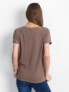 Фото #4 товара Женская футболка свободного кроя кофейного цвета Factory Price