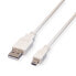 Фото #1 товара value USB 2.0 Cable, A - 5-Pin Mini, M/M 1.8 m USB кабель 11.99.8718