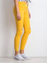 Фото #2 товара Женские джинсы скинни со средней посадкой укороченные рваные желтые  Factory Price
