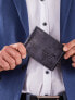 Фото #3 товара Мужское портмоне кожаное черное горизонтальное без застежки Portfel-CE-PF-N992-HP-3.13-ciemny niebieski Factory Price