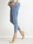 Фото #3 товара Женские джинсы  скинни со средней посадкой укороченные  голубые Factory Price