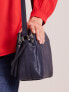 Фото #8 товара Женская кожаная сумка  Factory Price логотип, подкладка, длинная ручка, два отделения на  молнии.