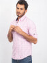 Фото #2 товара Мужская рубашка розовая в клетку с длинным рукавом свободная повседневная с карманом Factory Price-278-KS-11429.87P-jasny rowy
