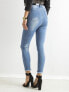 Фото #3 товара Женские джинсы скинни с высокой посадкой укороченные голубые Factory Price