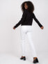 Фото #5 товара Женская блузка с удлиненным рукавом свободного кроя черная Factory Price