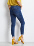 Фото #3 товара Женские джинсы   скинни со средней посадкой укороченные  рваные синие Factory Price