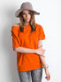 Фото #4 товара Женская блузка с коротким рукавом на одно плечо темно-оранжевая Factory Price