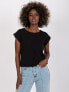 Фото #2 товара Женская футболка свободного кроя черная Factory Price