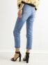 Фото #3 товара Женские джинсы  Mom-fit  с высокой посадкой укороченные голубой Factory Price