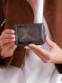 Фото #3 товара Женский кошелек кожаный маленький на молнии серый Factory Price
