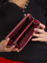 Фото #10 товара Женский кошелек кожаный  фиолетовый на молнии Factory Price