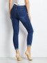 Фото #3 товара Женские джинсы скинни рваные с высокой посадкой укороченные синие Factory Price
