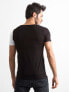Фото #7 товара Мужская футболка повседневная черная белая с принтом текстовым Factory Price-РТ-ТС-1-11149Б.20