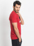 Фото #2 товара Мужская футболка повседневная красная с надписями Factory Price T-shirt-298-TS-TL-85135.05X-granatowy