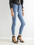 Фото #2 товара Женские джинсы скинни с высокой посадкой укороченные голубые Factory Price