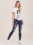 Фото #1 товара Женские джинсы скинни со средней посадкой синие рваные Factory Price