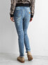 Фото #3 товара Женские джинсы  прямого кроя со средней посадкой синие Factory Price