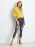 Фото #4 товара Женские джинсы скинни со средней посадкой укороченные рваные серые Factory Price