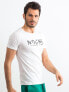 Фото #2 товара Мужская футболка повседневная белая с надписью Factory Price-249-ТС-505.75P