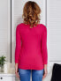 Фото #10 товара Женская блузка с удлиненным рукавом приталенного кроя - красная Factory Price