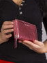 Фото #6 товара Женский кошелек кожаный  фиолетовый на молнии Factory Price