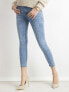 Фото #2 товара Женские джинсы  скинни со средней посадкой укороченные  голубые Factory Price