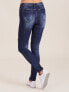 Фото #2 товара Женские джинсы скинни со средней посадкой синие рваные Factory Price