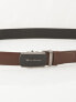 Фото #2 товара Мужской ремень коричневый кожаный для брюк узкий с бляшкой CE-PS-HQ-31-PA-100.63 Factory Price