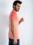 Фото #2 товара Мужская футболка повседневная оранжевая в полоску Factory Price T-shirt-M019Y03054818-koralowy
