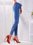 Фото #4 товара Женские джинсы скинни со средней посадкой укороченные голубые Factory Price