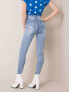 Фото #3 товара Женские джинсы скинни со средней посадкой рваные голубые  Factory Price