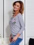 Фото #18 товара Женская блузка с удлиненным рукавом приталенного кроя - красная Factory Price