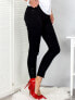Фото #4 товара Женские джинсы кинни со средней посадкой   укороченные черные  Factory Price