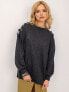 Фото #3 товара женский свитер объемный серый Factory Price