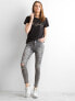 Фото #4 товара Женские джинсы скинни рваные со средней посадкой укороченные Factory Price