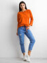 Фото #10 товара Женская блузка с длинным рукавом и открытыми плечами на завязках - оранжевая Factory Price
