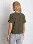 Фото #2 товара Женская футболка свободного кроя цвета хаки Factory Price