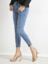 Фото #2 товара Женские джинсы скинни со средней посадкой укороченные голубые Factory Price