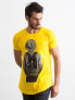 Фото #1 товара Мужская футболка повседневная желтая с принтом Factory Price-РТ-ТС-1-11092Т.27
