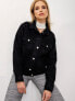 Фото #3 товара Женская черная джинсовая куртка Factory Price