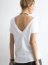 Фото #15 товара Женская футболка с V-образным вырезом на спине Factory Price
