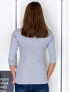 Фото #4 товара Женская блузка приталенного кроя с удлиненным рукавом белая Factory Price