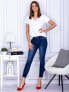 Фото #5 товара Женские джинсы  скинни со средней посадкой укороченные синие Factory Price