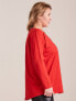 Фото #12 товара Женская блузка свободной посадки с длинным рукавом красная Factory Price